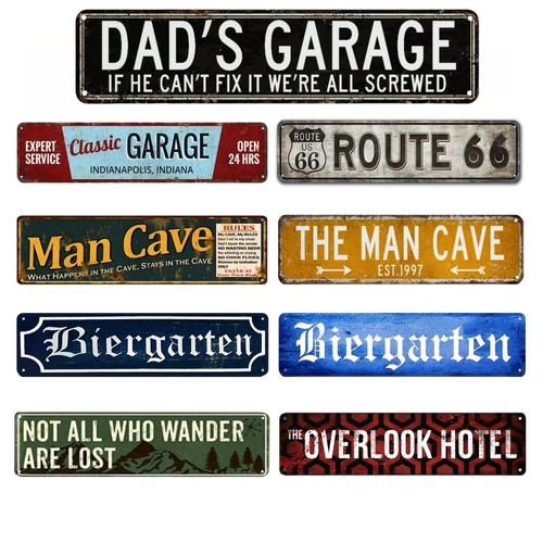 Pub signs home bar wall - pub,