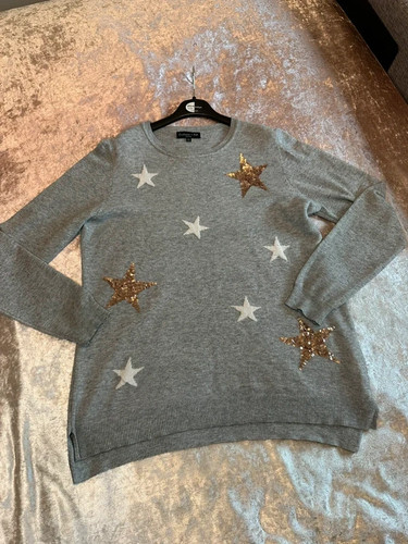 Grey star sequin - grey, jumper