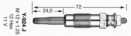 Ngk 7906 glow plug for - 7906,