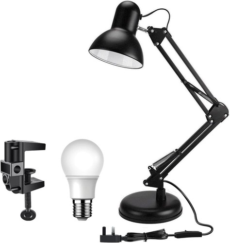 Swing arm desk lamp - lamp,, e27