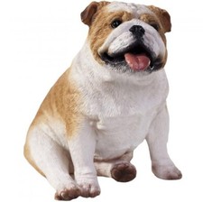 Bulldog Figurine Hand Painted