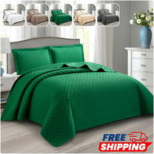 3 Piece Quilted Bedspread Bed
