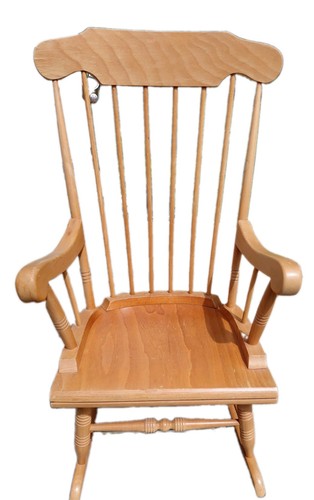 Pine veneer rocking chair - veneer,