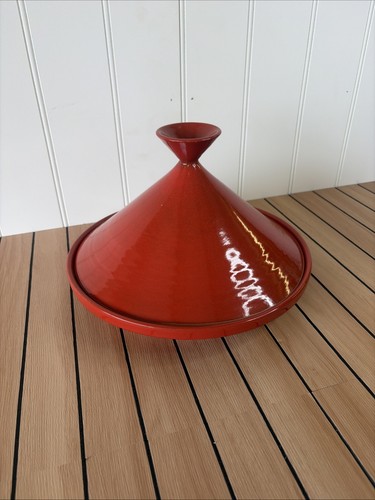 Large red glazed ceramic - glazed,