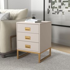 3 Drawer Bedside Table - Elle