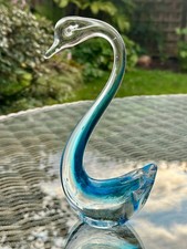 Vintage 1960's Murano Aqua Art