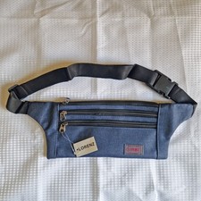 Market Traders Money Cash Waist Strap Belt Zip Bag (Navy)