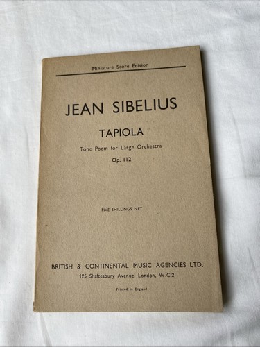 Jean sibelius tapiola - tapiola, tone