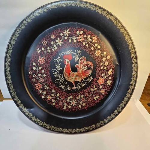 Vintage metal rooster - vintage, serving