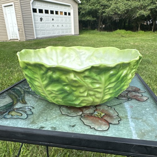 Vtg porcelain green cabbage - vtg,