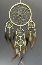 Traditional Dreamcatcher Natural Dream Catcher Shells Beads Feathers 16x35cm