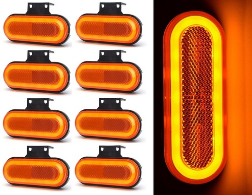 Side amber neon oval - 8,