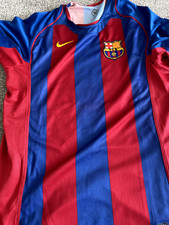Barcelona 2004/05 Home Shirt Ronaldinho 10 Large Nike Jersey Vintage Barca Kit
