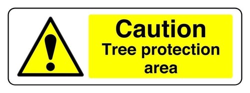 Caution tree protection area - caution,