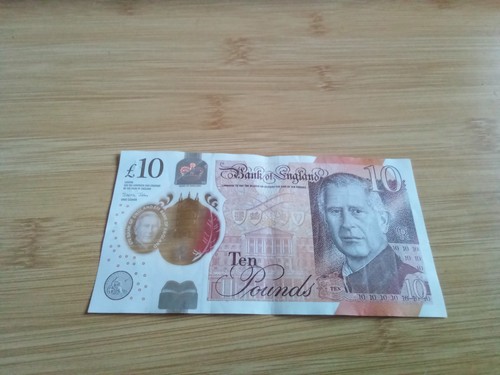 King charles ten pound bank - king,