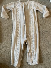 Baby Knitted Beige All In One