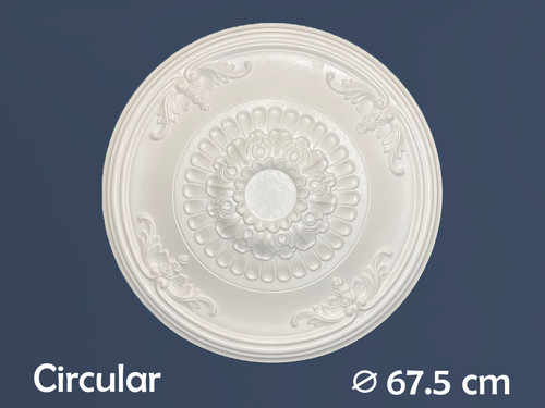 Ceiling rose polystyrene - rose,