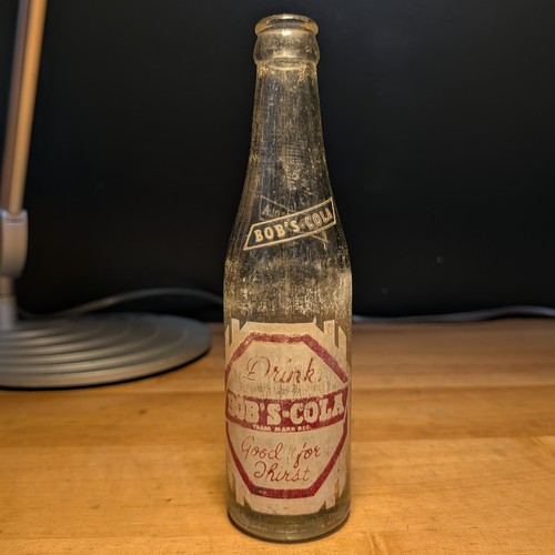 Vintage scarce 7oz bobs cola - vintage,