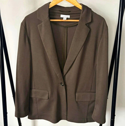 Topshop brown twill - brown, lined