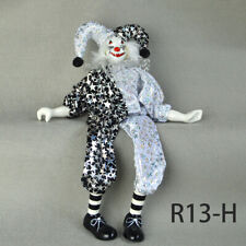 Hand Painted Porcelain Clown Doll Vintage Ceramic Dolls 15'' Toy Gift Home Decor