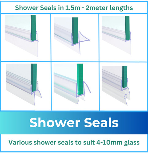 Shower seal strip for - shower,