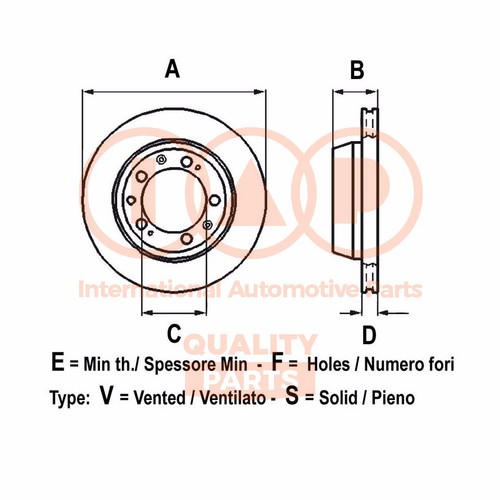 Brake disc 709 - -13102g, iap