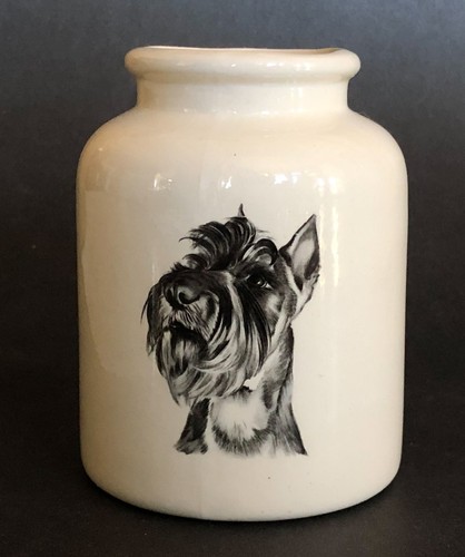 Scottish terrier ceramic jar - scottish,