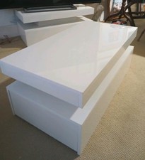 TV Stand White High Gloss
