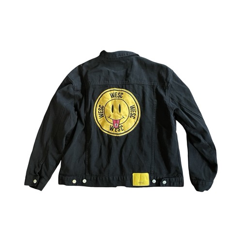 Wesc black denim cotton smiley - wesc,
