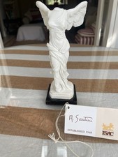 Small Roman Statue On Marble Base