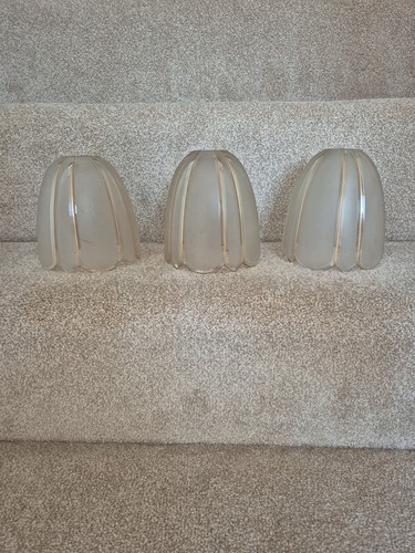 Vintage set frosted glass - set,