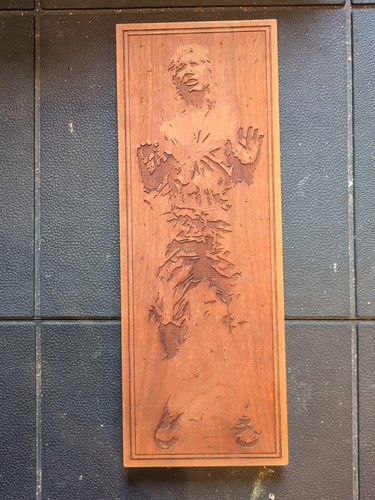 Han solo carbonite wooded - solo,