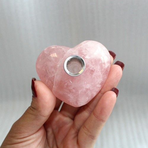 Natural pink rose quartz - natural,