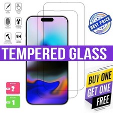 Tempered glass Screen Protector For iPhone 16 15 14 13, 11, 12 17 Pro Max Glass