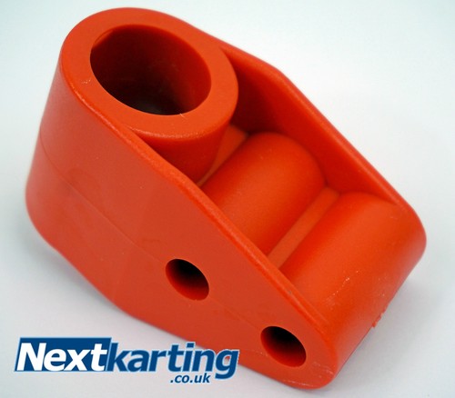 Red double steering bush - red,