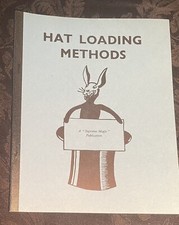 Rare Vintage Magic Tricks Book Hat Loading Techniques Supreme Magic 