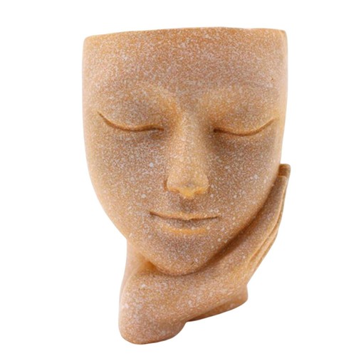 Face planters pots head - face,