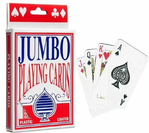 Jumbo playing cards deck - playing,