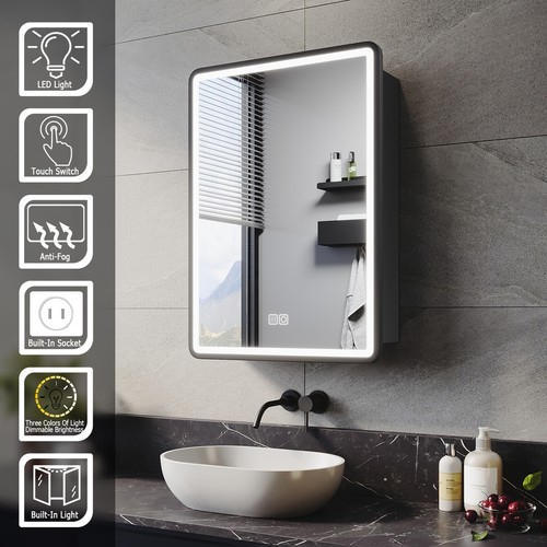 Llluminated bathroom mirror - bathroom,