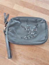 Oushka Grey Leather Bird Studd
