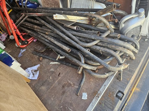 Metal poles each or less - metal,