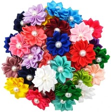 20pcs Cute Dog Puppy Hair Bows with Rubber Band Headdress Grooming Accessories