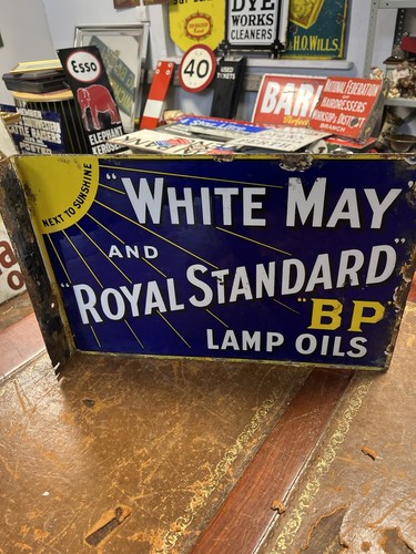 Double sided enamel white - double,