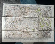 ORIG WW2 OS WAR MAP BARNSLEY &