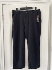 Under Armour Black Taper Golf Trousers Size W38 L30 - New With Tags