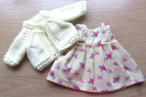 Dolls yellow dress - dolls,