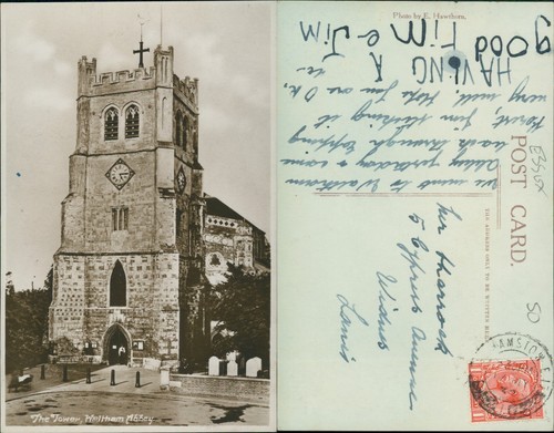 Waltham abbey tower real photo - waltham,