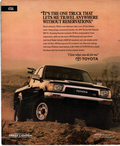 1991 vintage toyota 4x4 - vintage,