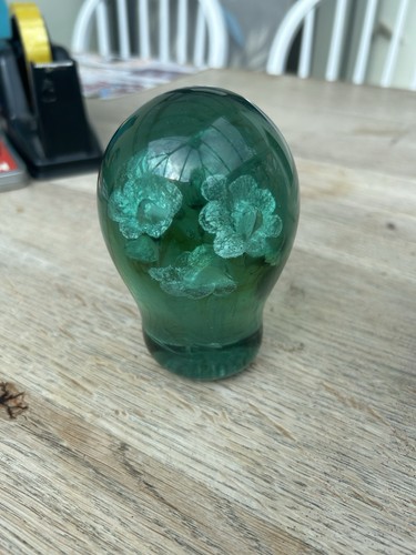 Antique green glass - green,
