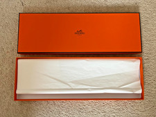 Hermes Empty Orange Tie Box W/